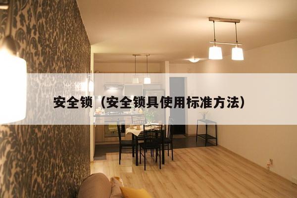 安全锁(安全锁具使用标准方法)-第1张图片 安全锁(安全锁具使用标准方法)-第1张图片