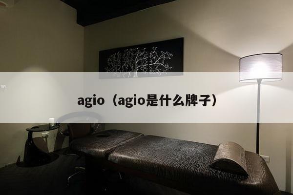 agio（agio是什么牌子）-第1张图片