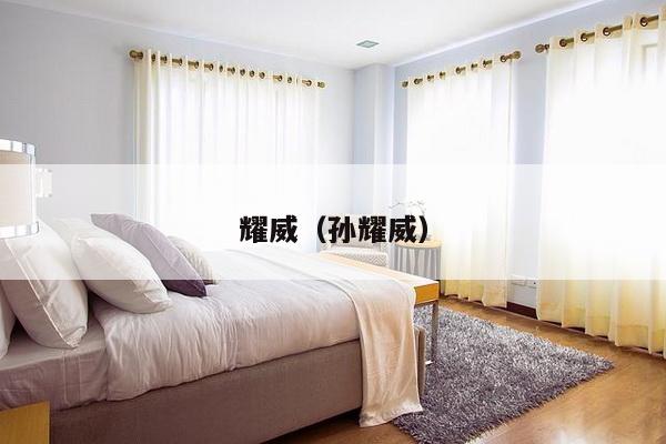 耀威(孙耀威)-第1张图片 耀威(孙耀威)-第1张图片